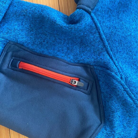 Spyder Empire Full-Zip Blue Fleece Jacket Zip Pockets Outdoors Hiking Colorado X - Picture 4 of 7